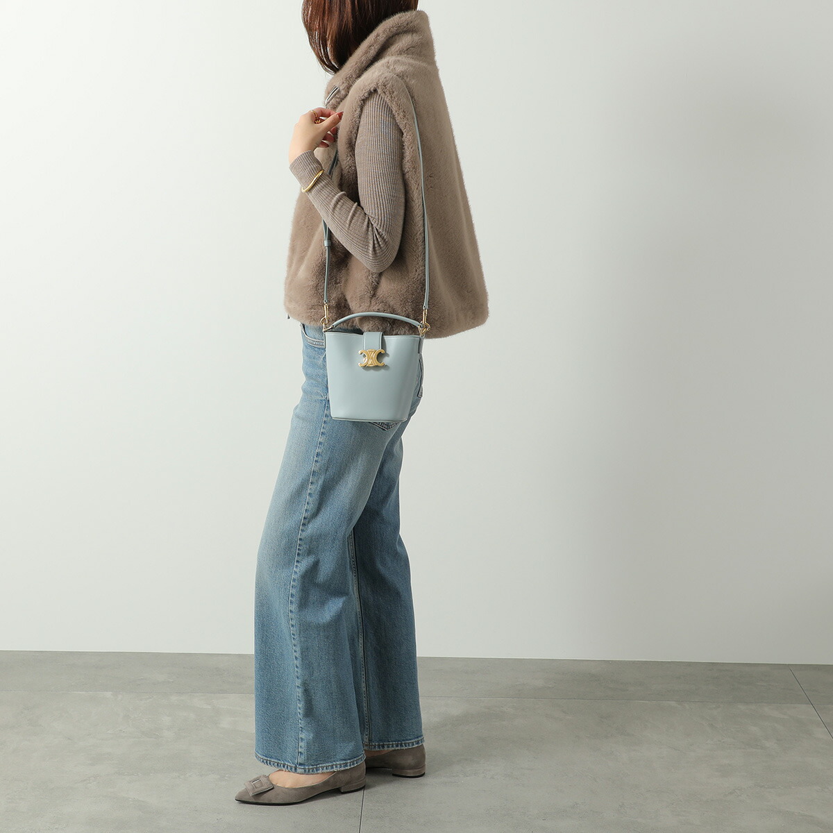 楽天市場】CELINE セリーヌ ハンドバッグ Mini Bucket Louise ミニ