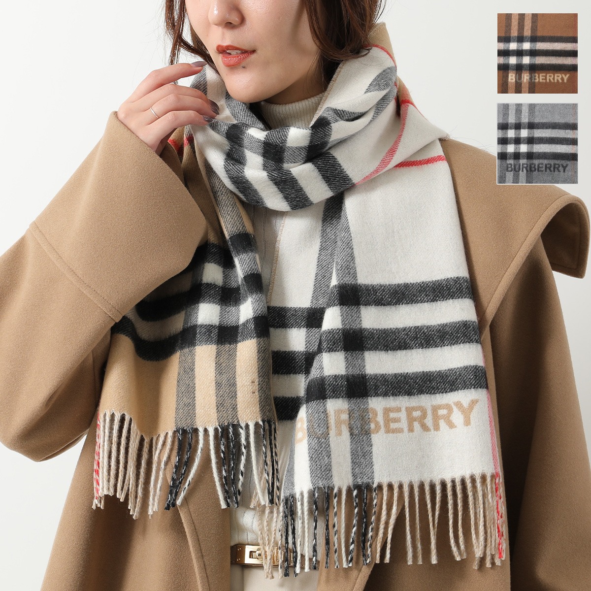 楽天市場】BURBERRY バーバリー マフラー MU GNT CHK LTL SPT SCF