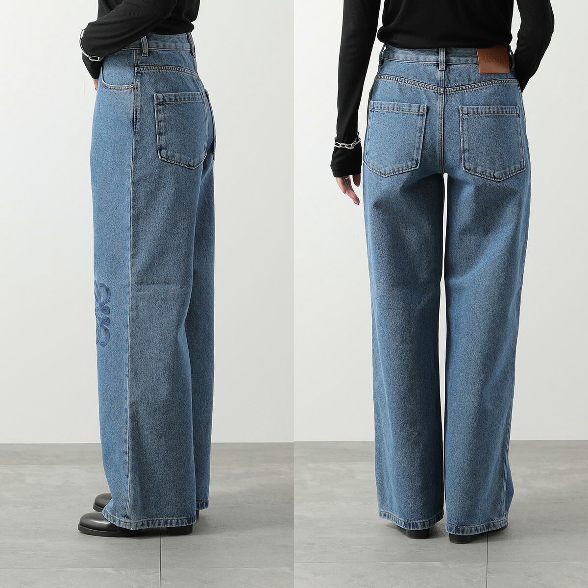 楽天市場】LOEWE ロエベ ジーンズ ANAGRAM BAGGY JEANS アナグラム