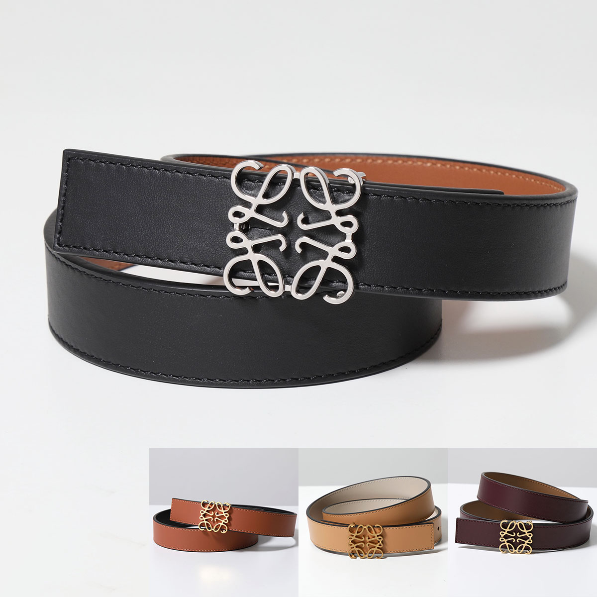 楽天市場】LOEWE ロエベ ベルト ANAGRAM REV 2.8 CM BELT アナグラム