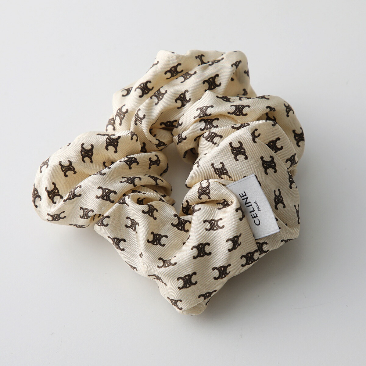 楽天市場】CELINE セリーヌ シュシュ Mini Triomphe Scrunchy