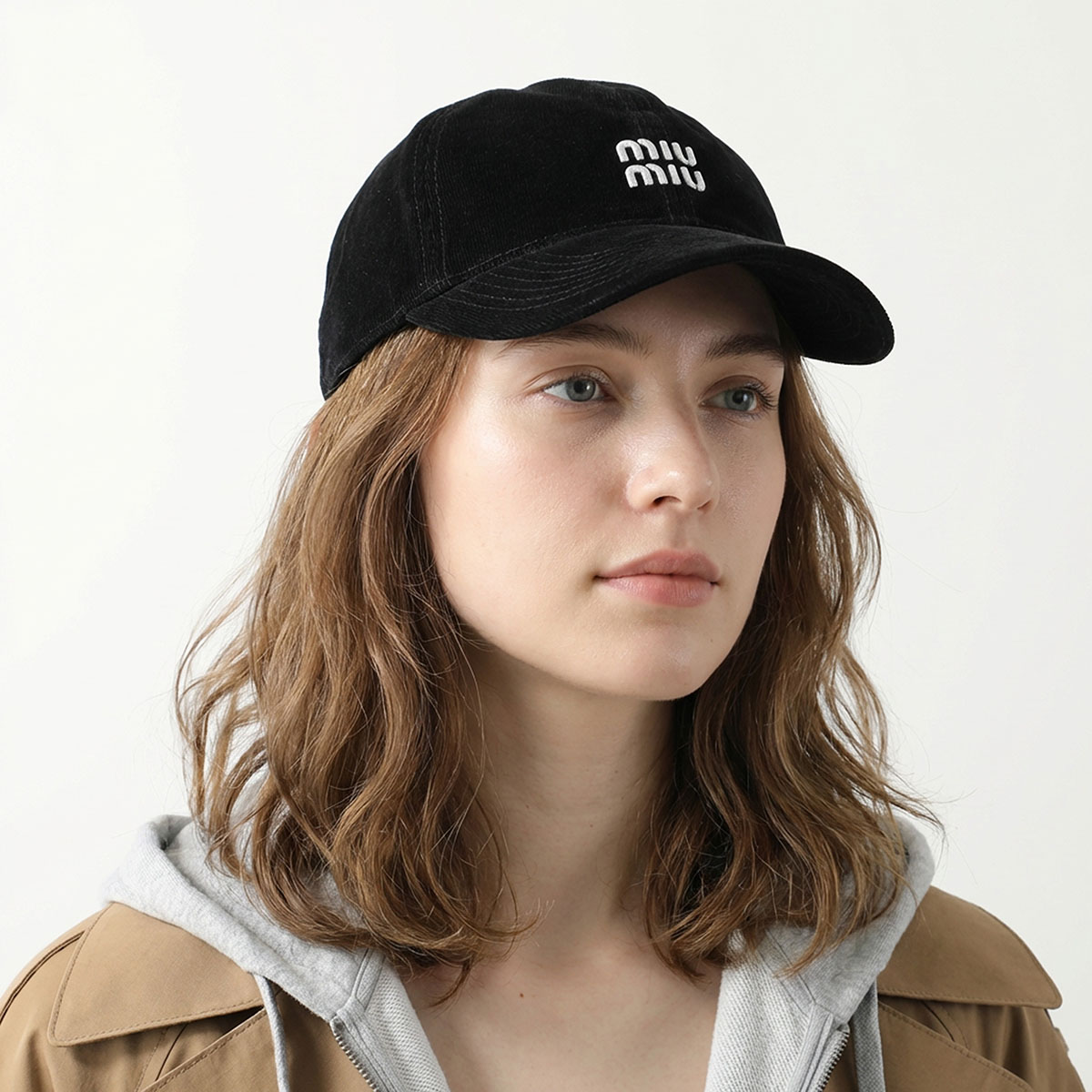 楽天市場】MIUMIU ミュウミュウ ベースボールキャップ 5HC369 2CUA
