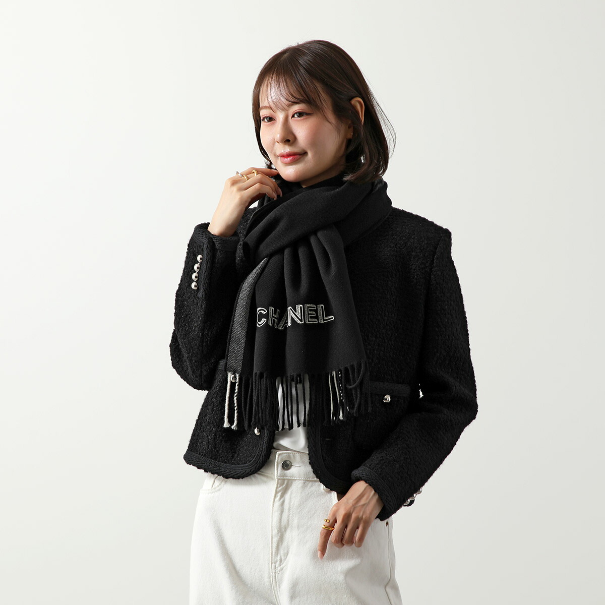 楽天市場】CHANEL シャネル マフラー AAB207 B21171 レディース ウール