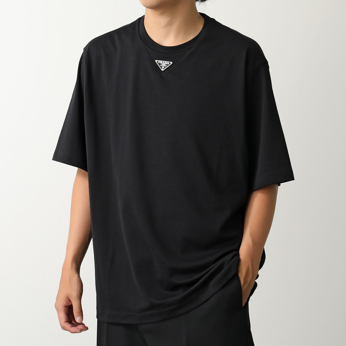 楽天市場】PRADA プラダ Tシャツ UJN861 240 メンズ 半袖 カットソー