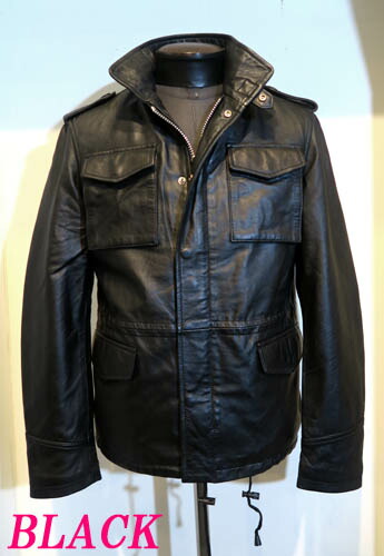 楽天市場】本革 羊革 M65レザージャケット ミリタリージャケット