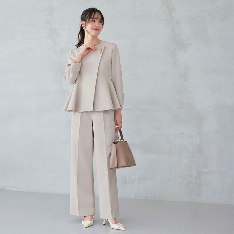 楽天市場】2026春新作 レディース セットアップ ママスーツ パンツ