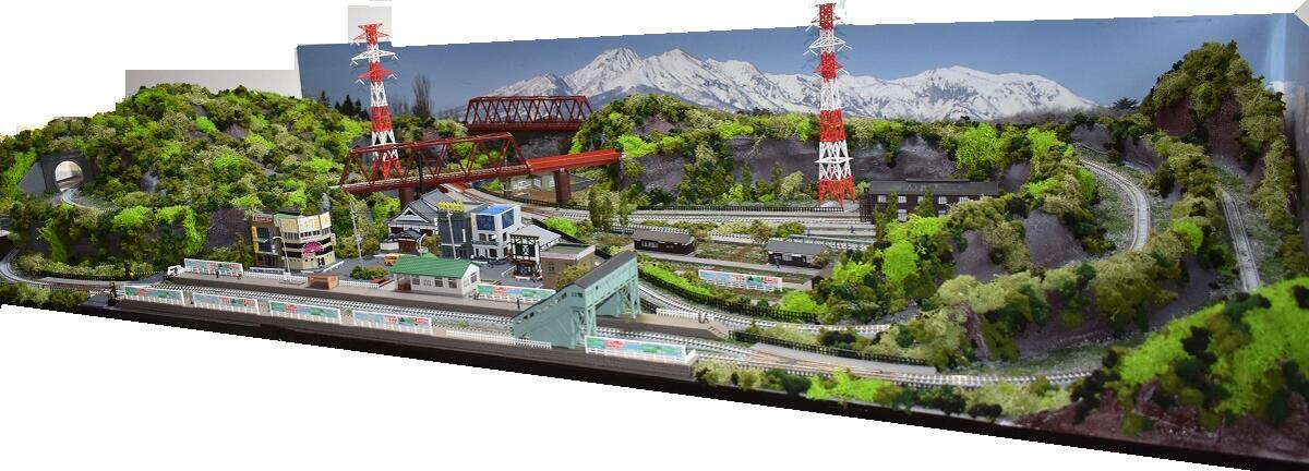 楽天市場】鉄道模型ジオラマレイアウトNゲージ用 単線【180cmx90cm