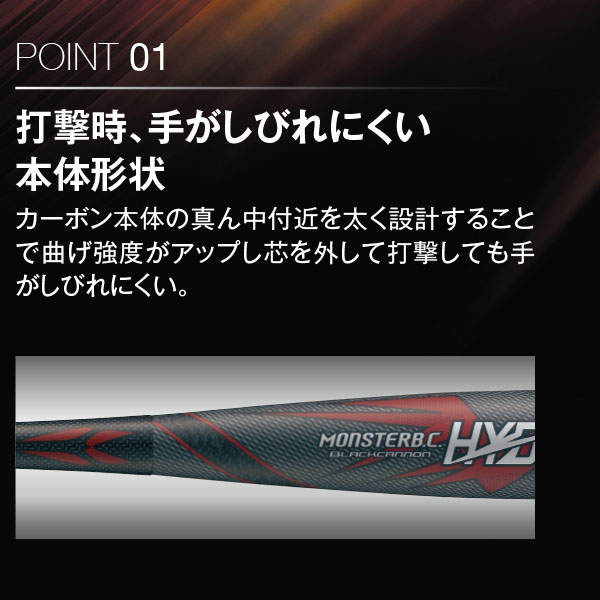 楽天市場】野球 ゼット 限定 バット モンスターブラックキャノン