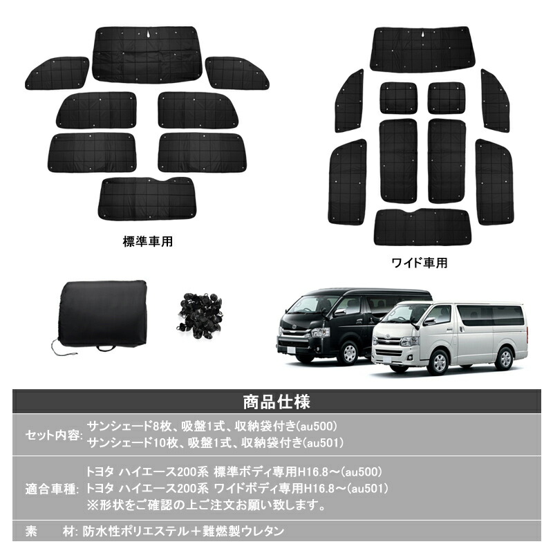 楽天市場】autorder トヨタ ハイエース 200系 4型 5型 6型