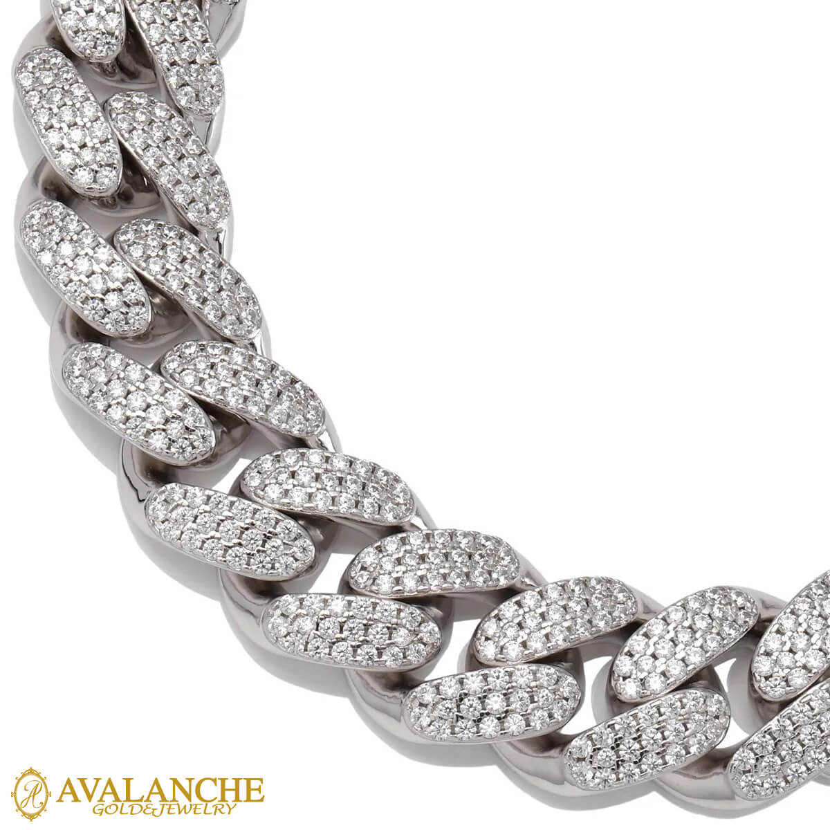 楽天市場】シルバー マイアミネックレス 幅20mm 45cm-55cm MIA-20MPV