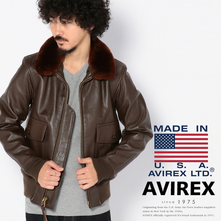 楽天市場】AVIREX 公式通販｜G-1 MIL-J-7823D/レザージャケット