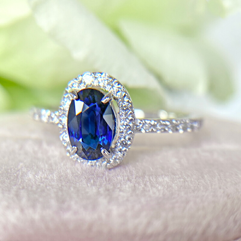 楽天市場】ロイヤルブルーサファイア 1.01ct リング 12.5号 PT900