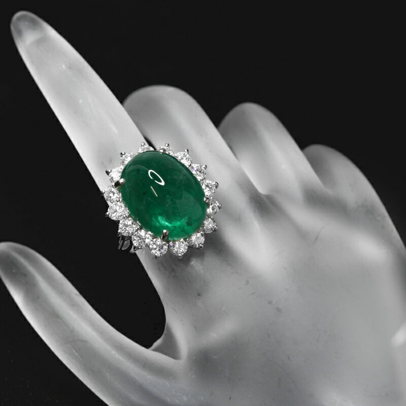 楽天市場】エメラルド 22.5ct リング 11号 PT900 プラチナ 指輪