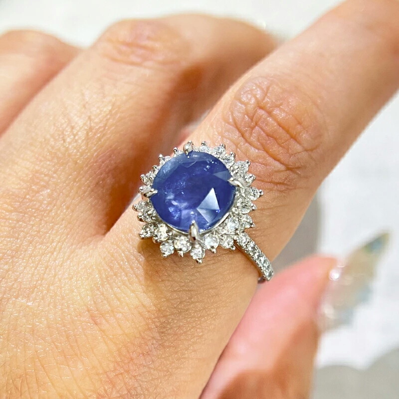 楽天市場】【ｾｰﾙ】スリランカ産コーンフラワーブルーサファイア 5.83ct