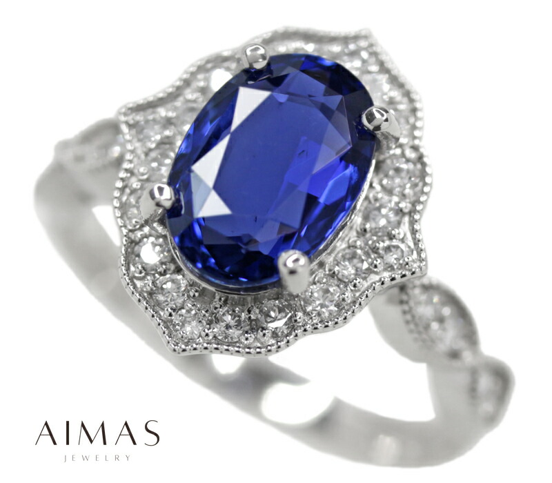 楽天市場】【ｾｰﾙ】スリランカ産非加熱ブルーサファイア 3.19ct リング