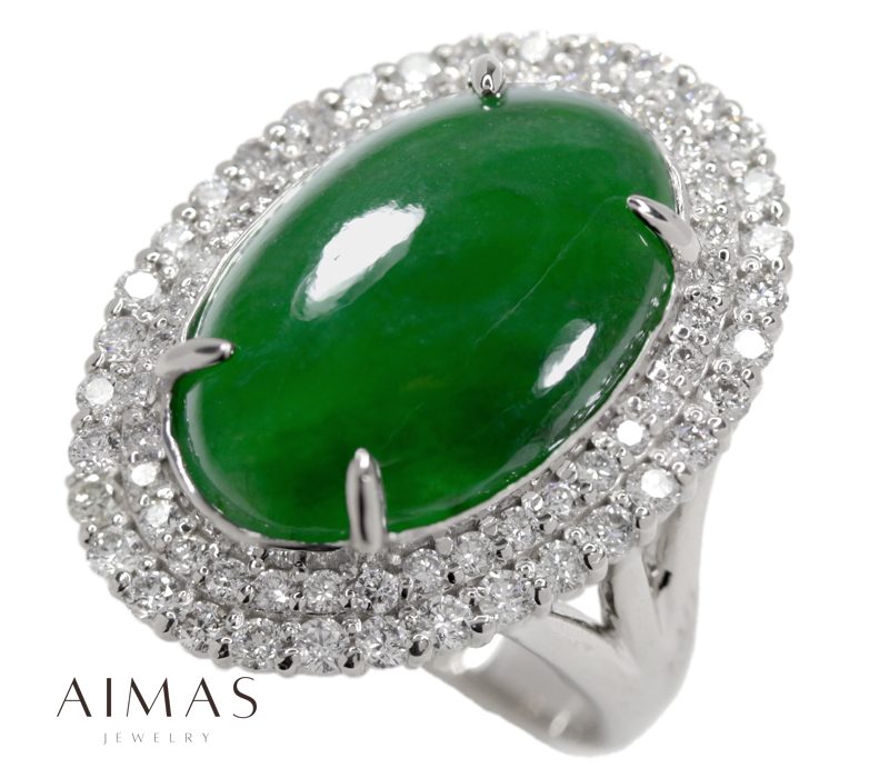 楽天市場】翡翠 10.54ct リング 12号 PT900 プラチナ 指輪