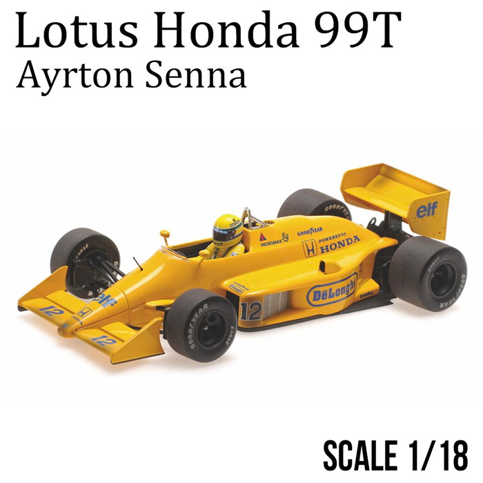楽天市場】ミニカー 1/18 ロータス ホンダ 99T アイルトン セナ モナコ