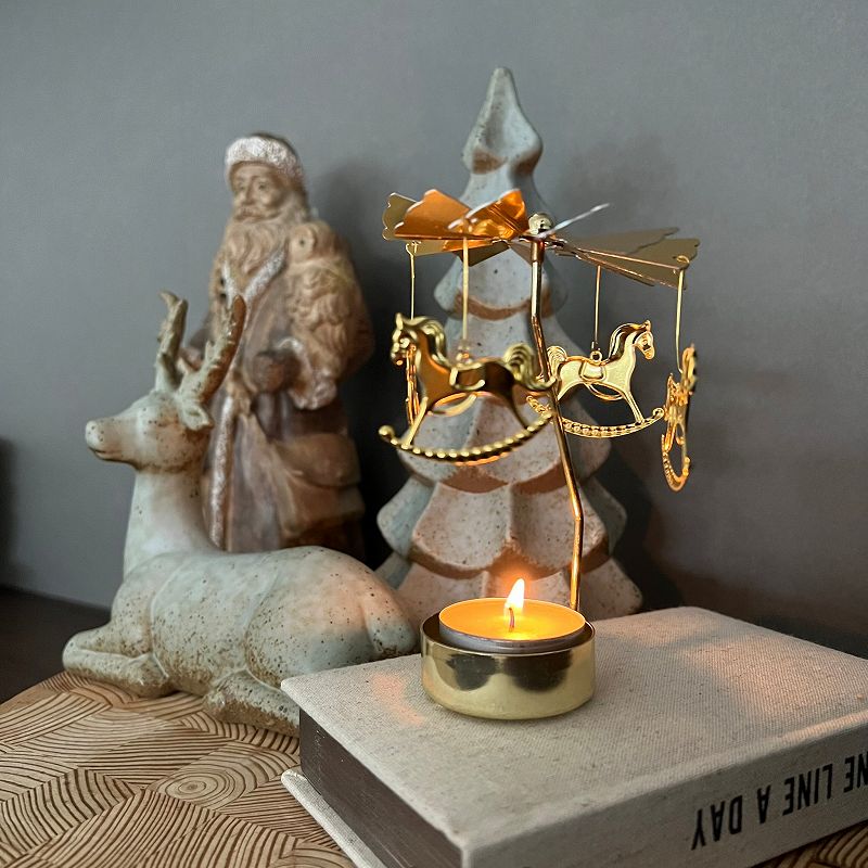 楽天市場】回るキャンドル キャンドルホルダー 雑貨 おしゃれ