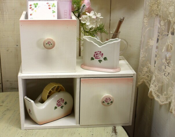 楽天市場】取っ手の選べる引き出しボックス2(マニーローズも選べる