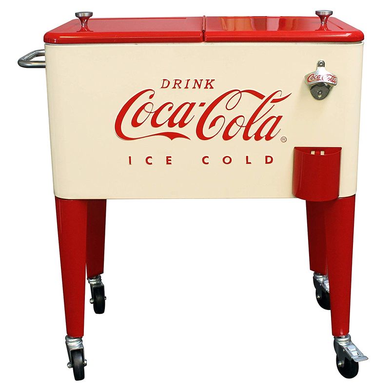 楽天市場】コカコーラ カート型 クーラーボックス 57L キャスター 栓