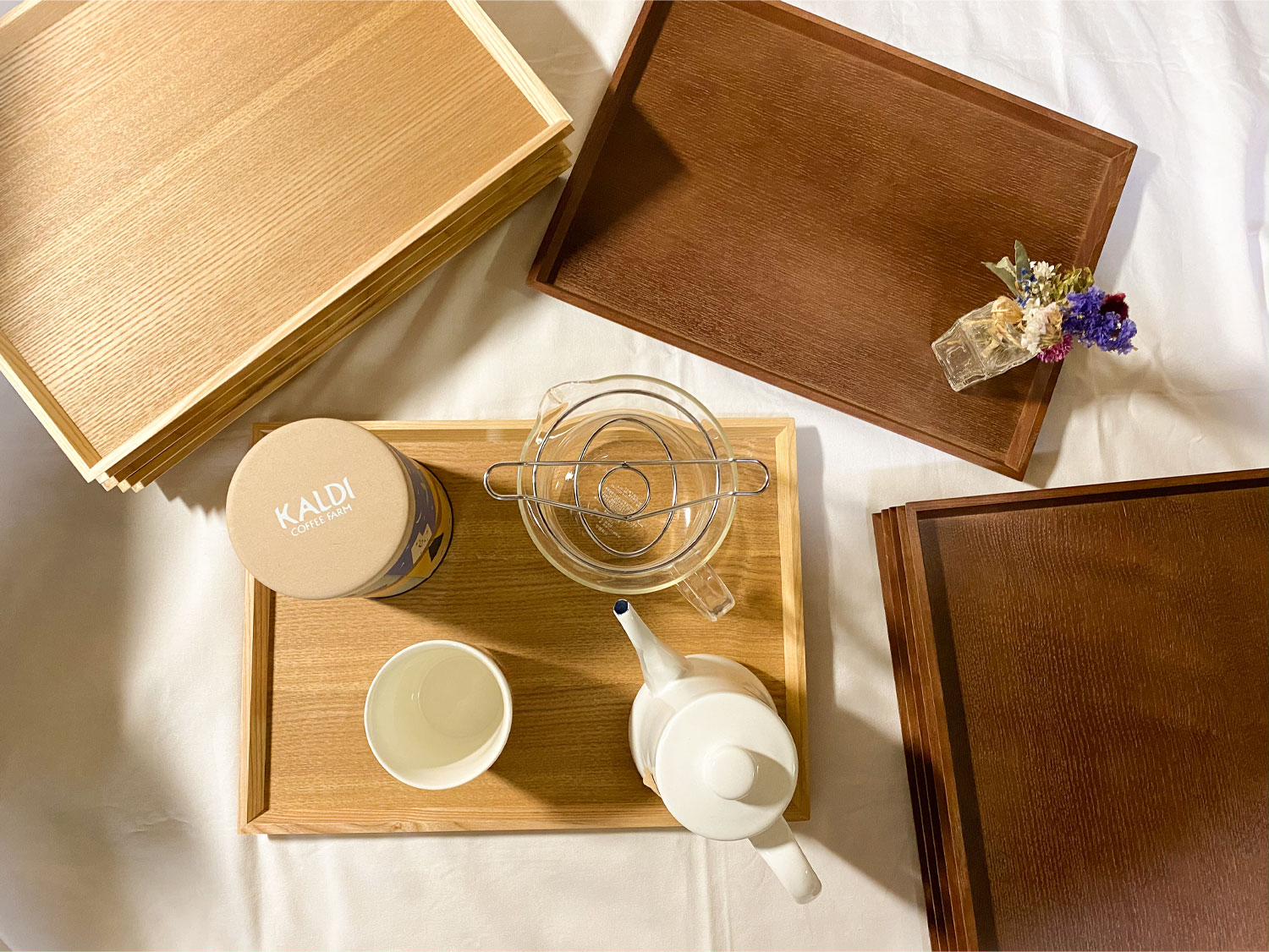 楽天市場】【人気商品】木製トレー 2枚セット ペア ナチュラル