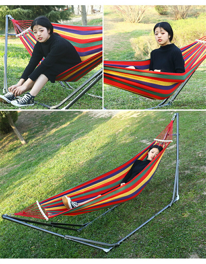 楽天市場】ハンモック 自立式 高耐荷重 シングル ダブル 耐荷重200kg
