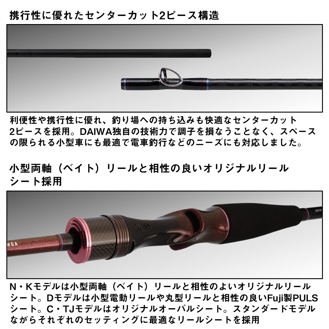 楽天市場】ダイワ タイラバロッド24 紅牙 N510HB-S・K 【2024年新製品