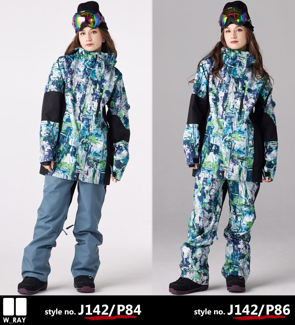 楽天市場】スノーボードウェア レディース 上下セット スノボウェア