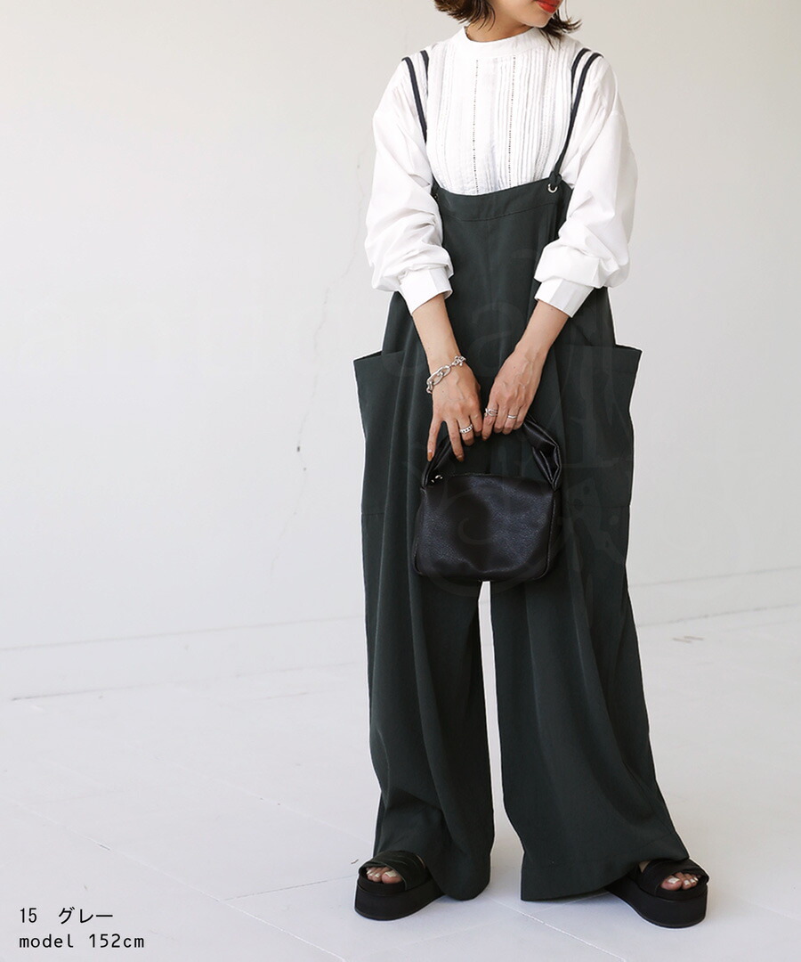 楽天市場】ビックポケットサロペット サロペット レディース 送料無料