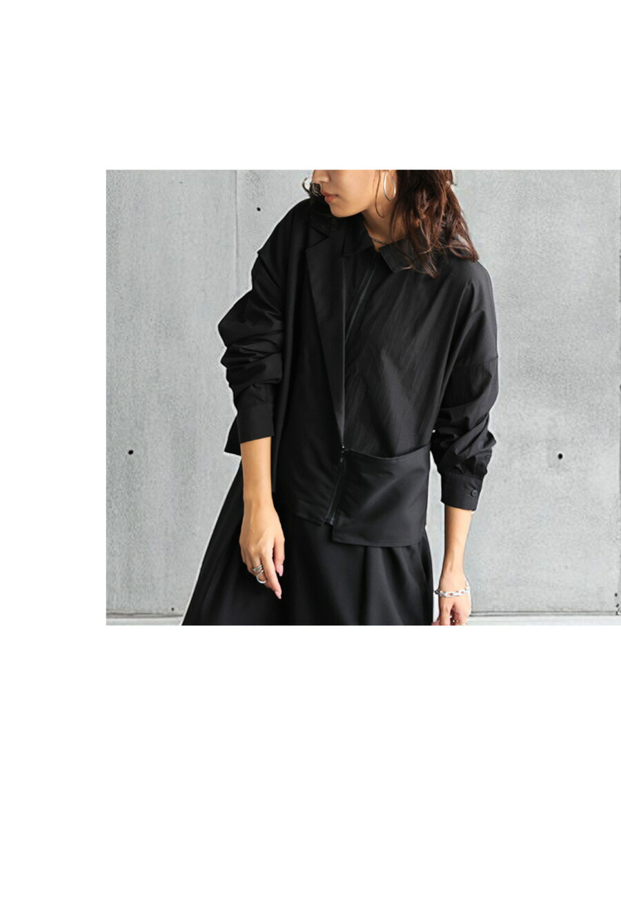 楽天市場】アシメ デザイン オールインワン レディース 長袖 送料無料