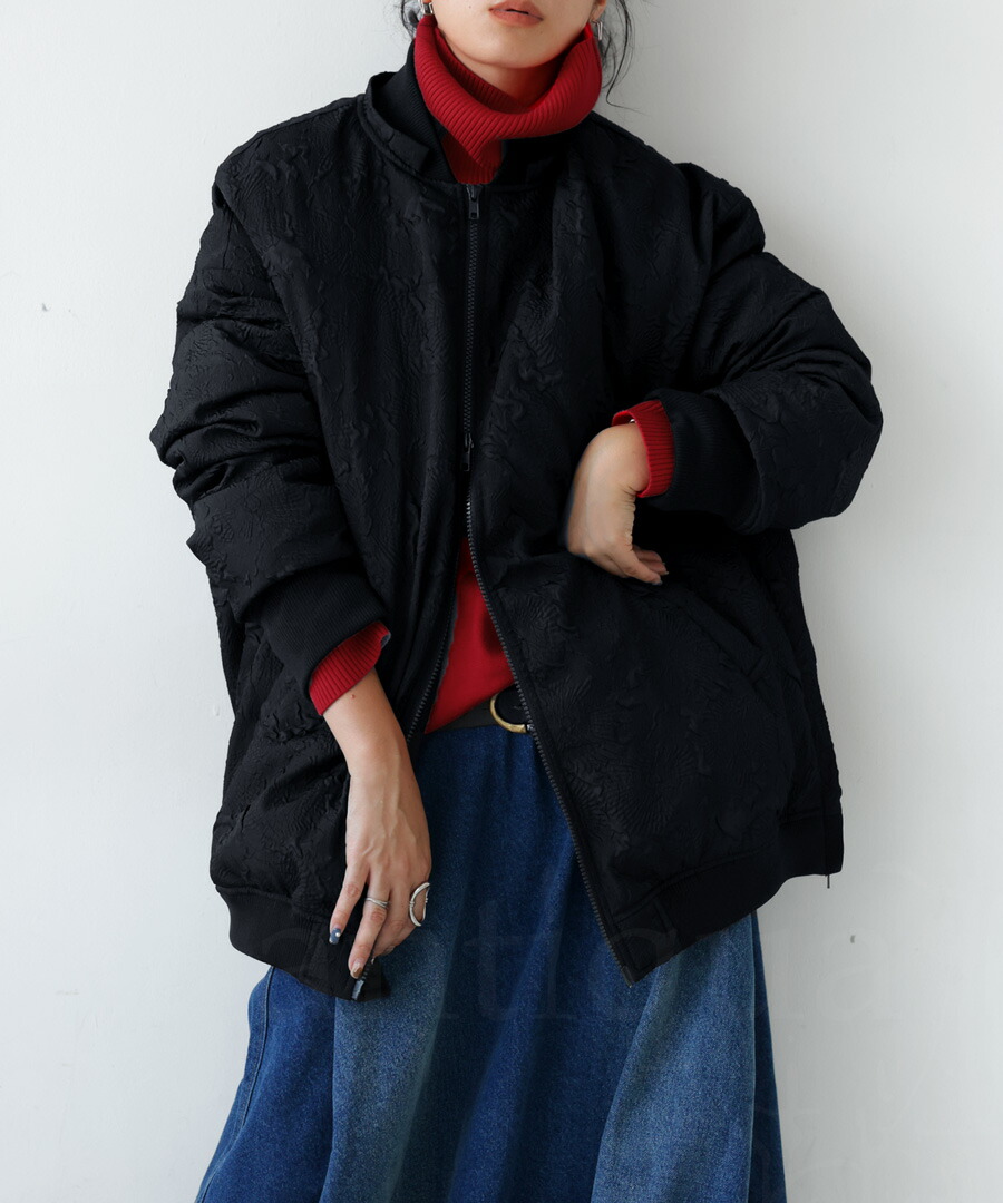 楽天市場】ダウンのような暖かさ ジャガードジャケット レディース