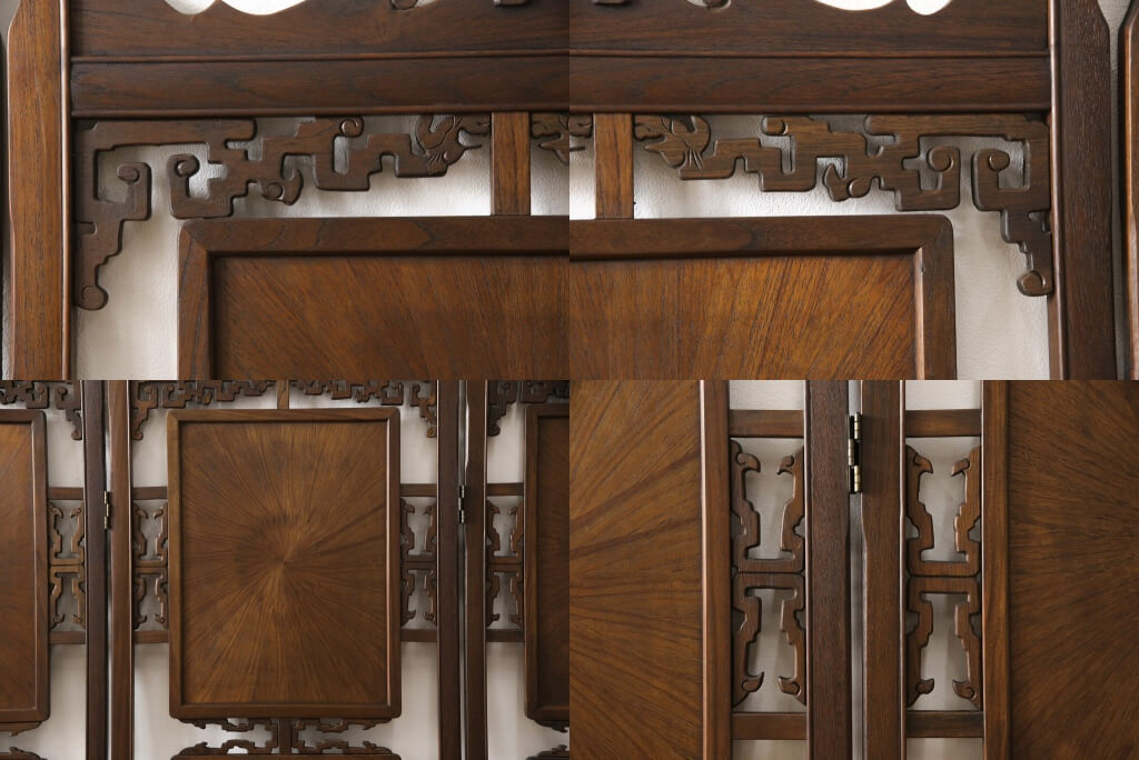 楽天市場】ヴィンテージ家具 四連衝立て 和製ビンテージ 高級品