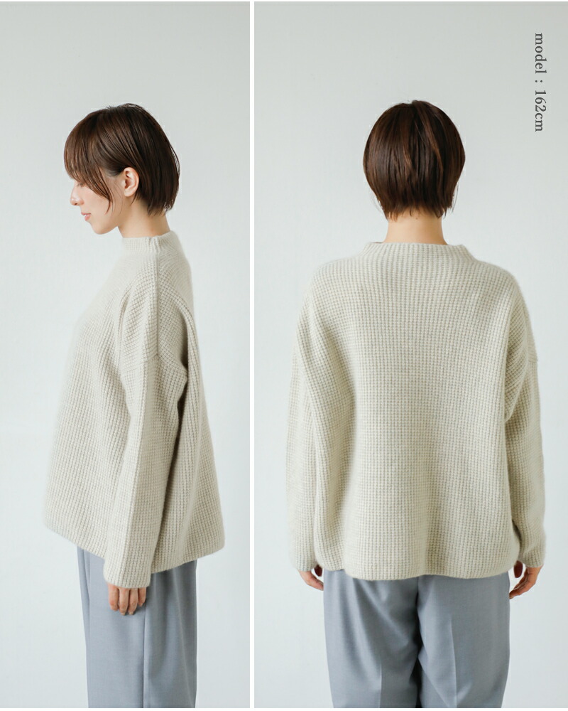 楽天市場】evam eva エヴァムエヴァ カシミヤ 畦編み ニット プル