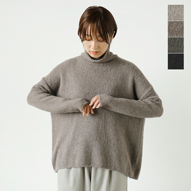 楽天市場】evam eva エヴァムエヴァ アルパカ リリー タートルネック