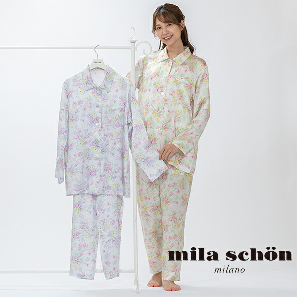 楽天市場】【mila schon】ミラ・ショーン シルクサテン 花柄 プリント