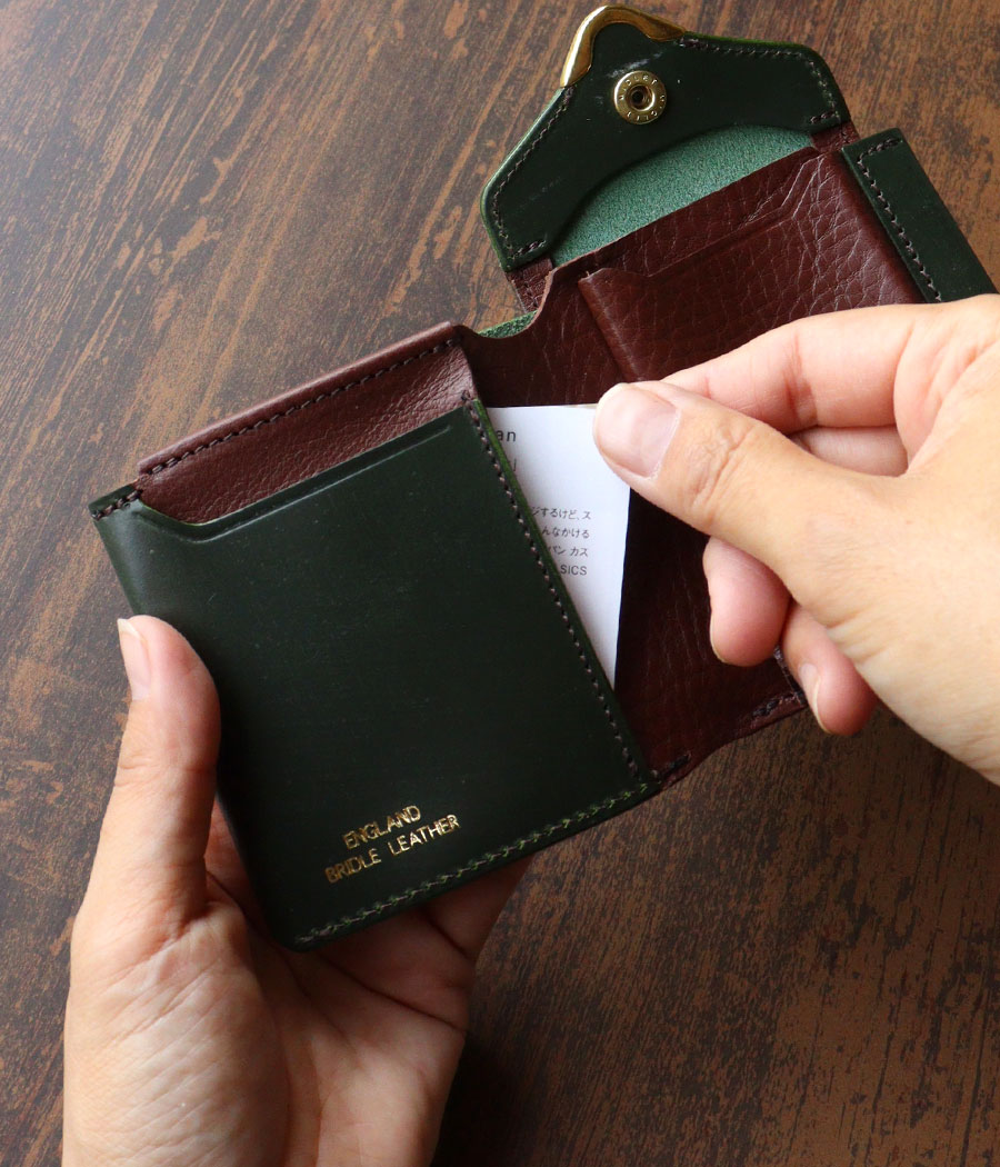 楽天市場】ミニ財布 二つ折り財布 池之端銀革店 Cramp(クランプ) UK