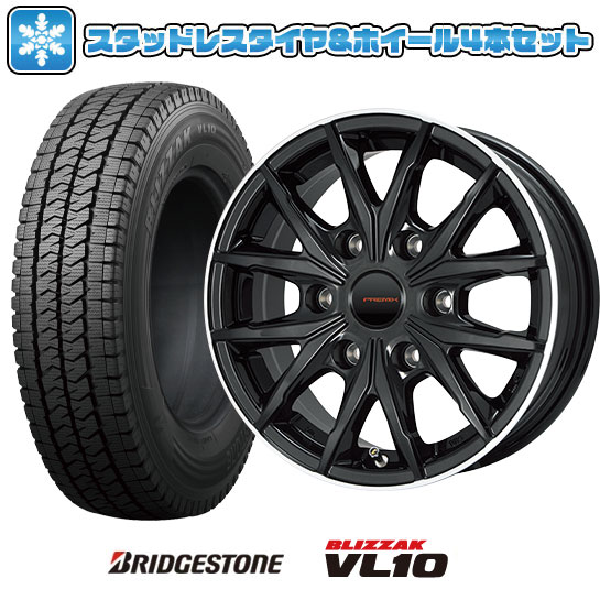 楽天市場】ブリザック vl1 195／80r15 107／105l ホイールセットの通販