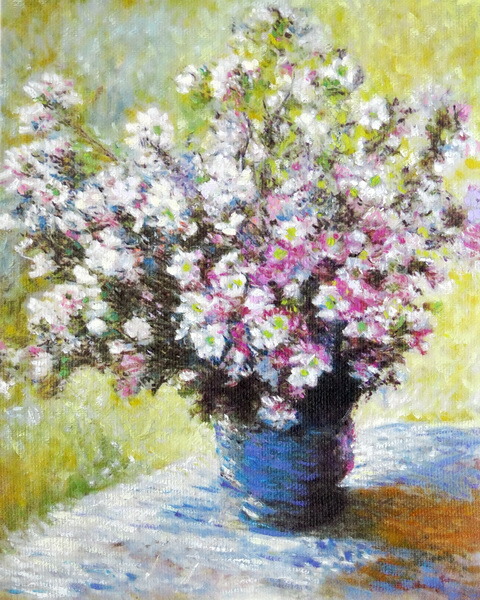 楽天市場】油絵 クロード・モネの名作_花瓶の花 MA3138 : 絵画制作専門