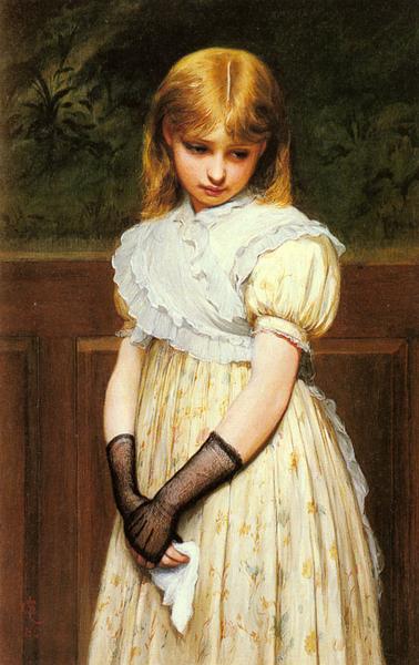 楽天市場】油絵 Lidderdale Charles Sillem_若い女性の肖像 ma1226