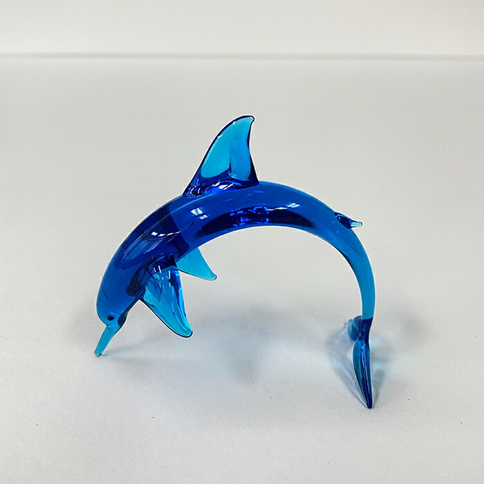 楽天市場】ベネチアガラス イルカ 置物 イタリア製 ムラーノ島