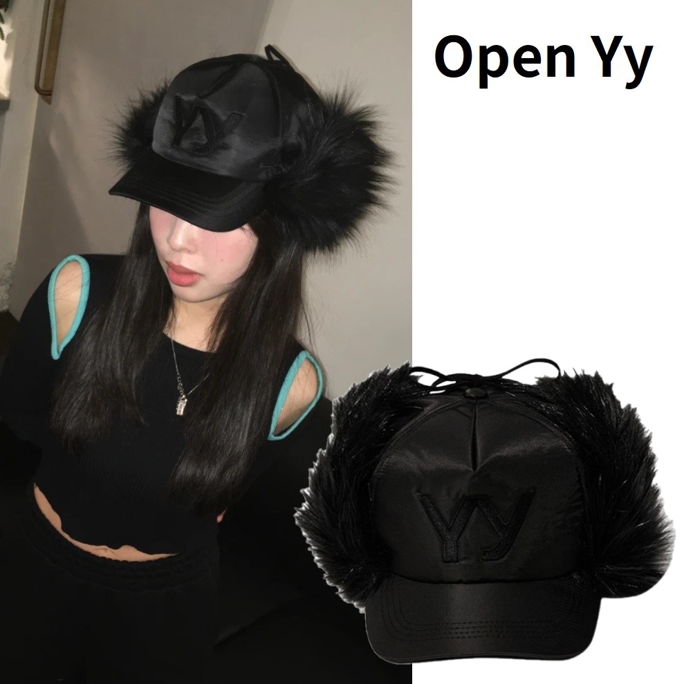 openyy オープンワイワイ　キャップ　新品★正規品　韓国 OPEN YY] YY COTTON BALL CAP, BROWN 正規品 韓国ブランド 韓国通販