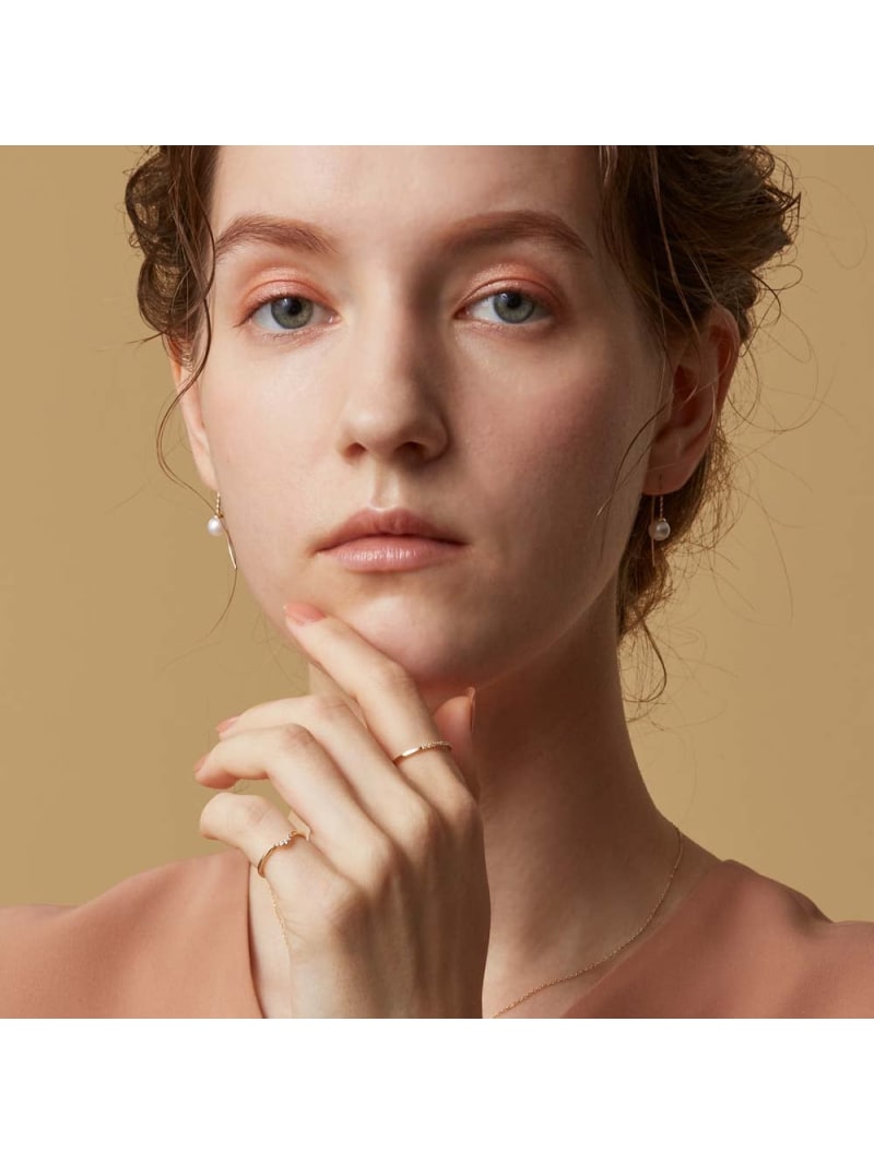 楽天市場】K18ハーフエタニティリング agete アガット アクセサリー