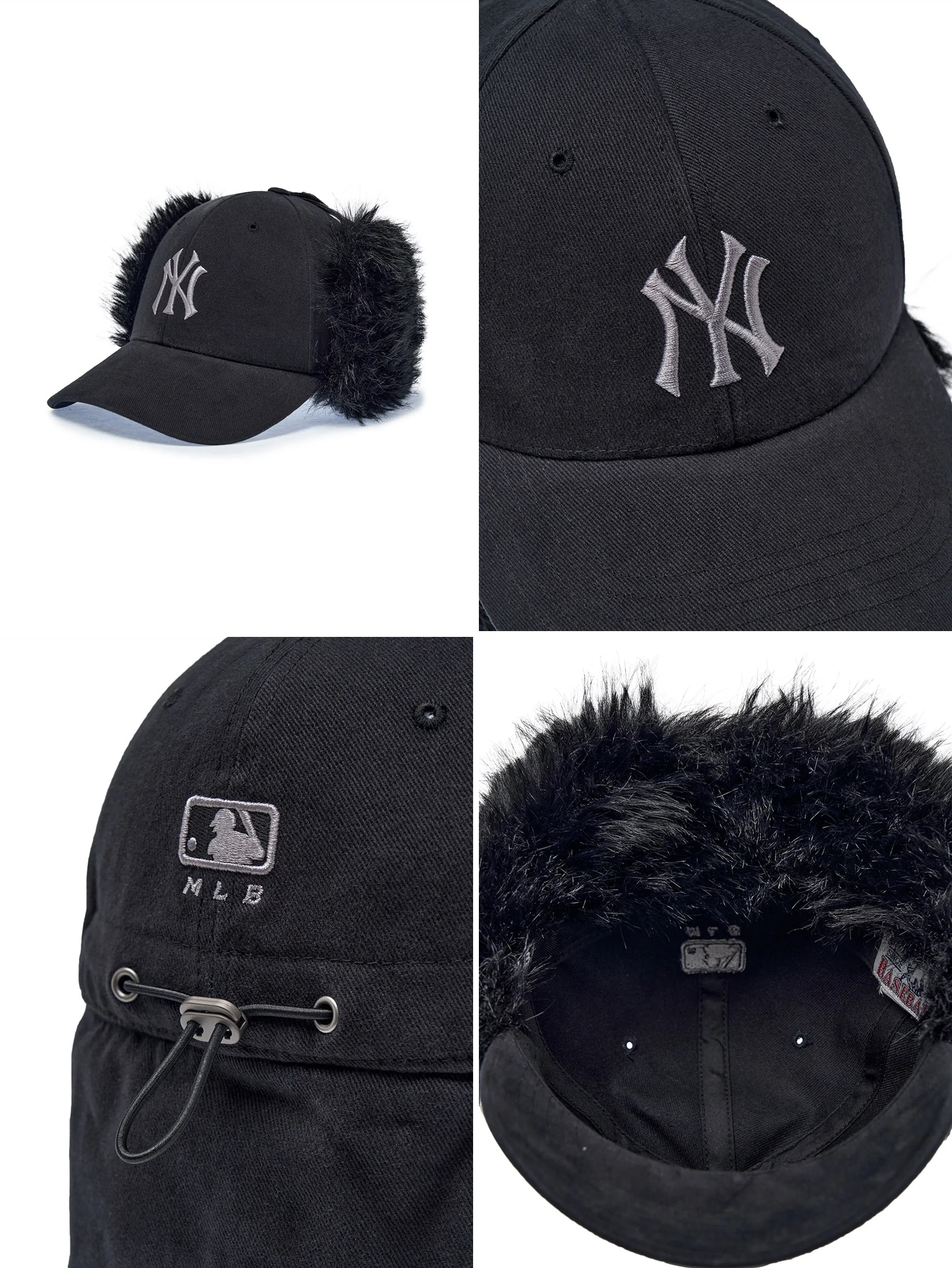 楽天市場】☆配送無料☆ [MLB KOREA] 3AWMV0256 Vintage Fur Earflap
