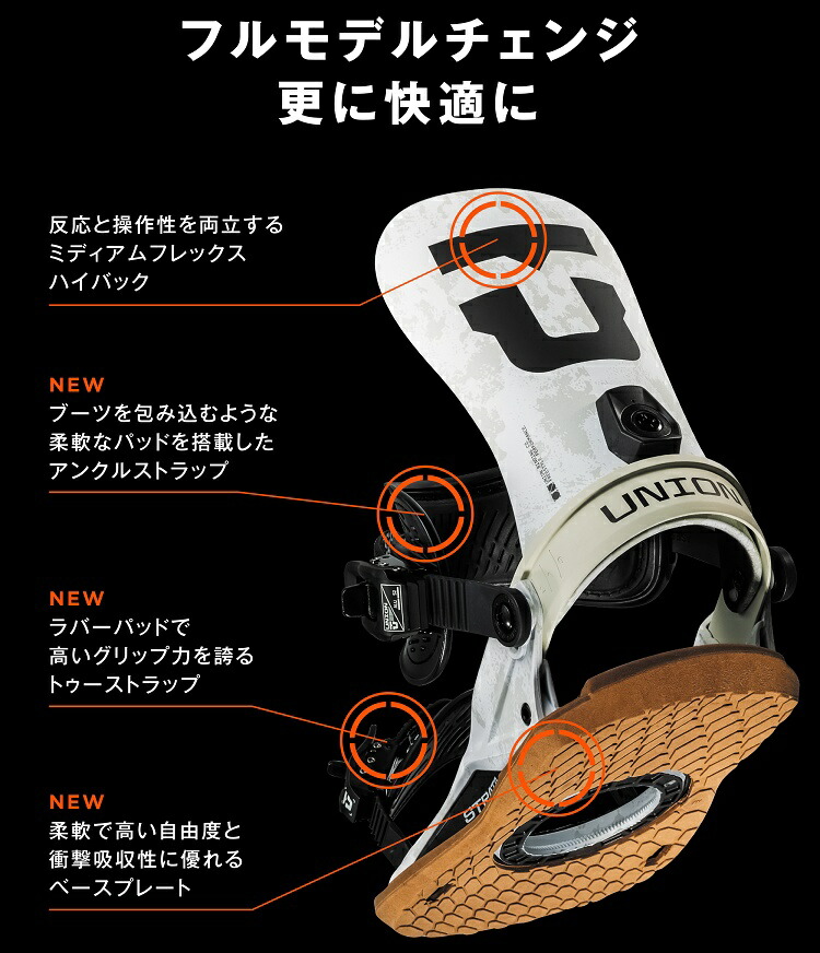 楽天市場】 UNION BINDING 25-26 STRATA ユニオン バインディング