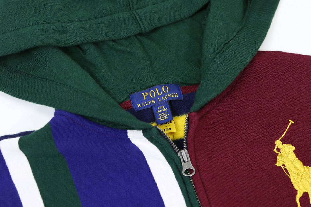 楽天市場】ポロ ラルフローレン ボーイズ パネル切替 ビッグポニー刺繍