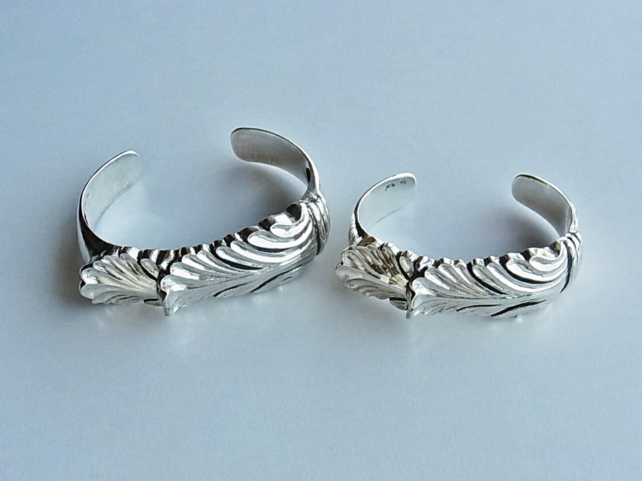 楽天市場】リーフバングル シルバー925 シルバー ブレスレット