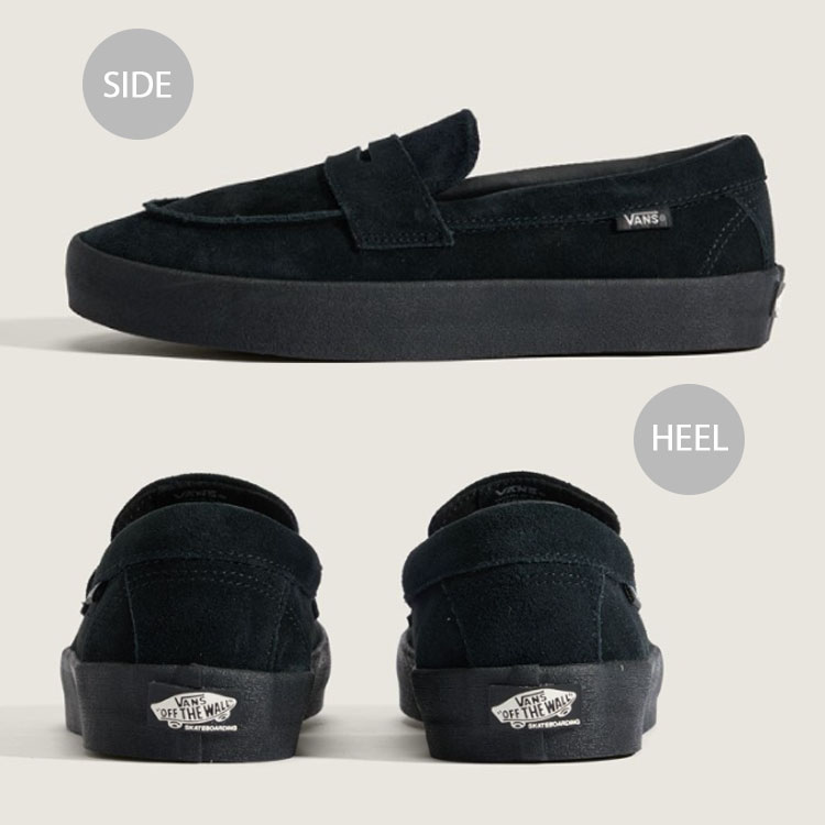 楽天市場】VANS バンズ スニーカー SKATE LOAFER SUEDE BLACK