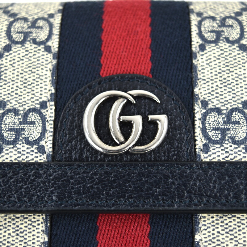 楽天市場】グッチ 財布 オフィディア GGコンチネンタルウォレット