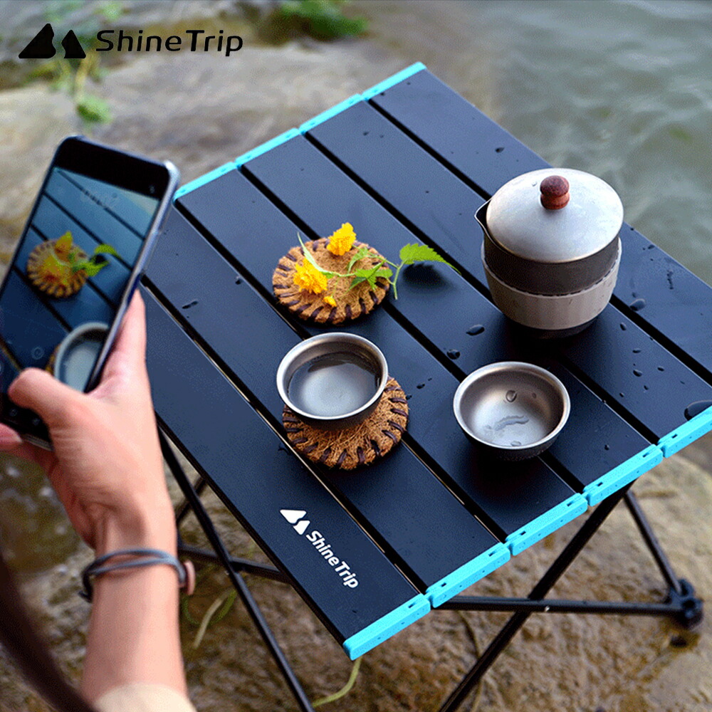 楽天市場】ShineTrip アウトドアテーブル キャンプテーブル ロール