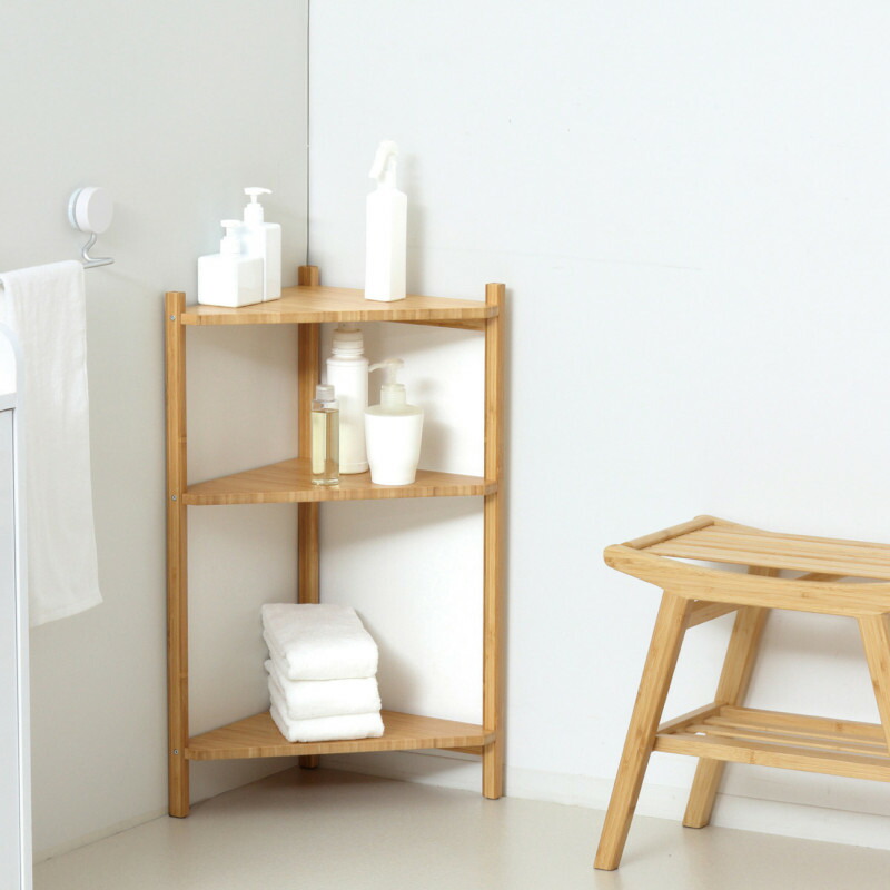 楽天市場】SDGsインテリアシリーズ家具 Bamboo コーナーラック4段 竹